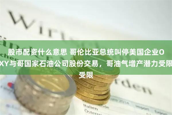 股市配资什么意思 哥伦比亚总统叫停美国企业OXY与哥国家石油公司股份交易，哥油气增产潜力受限